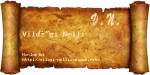 Világi Nelli névjegykártya
